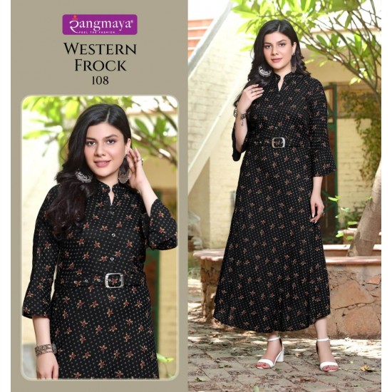 RANGMAYA KURTI WESTERN FROCK 