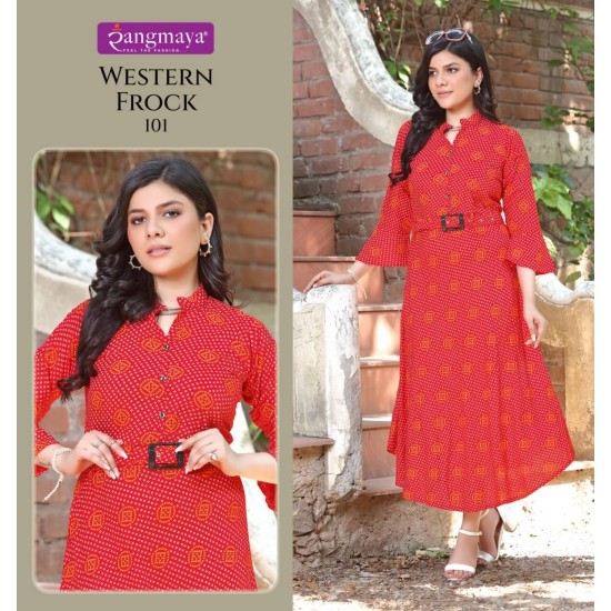 RANGMAYA KURTI WESTERN FROCK 