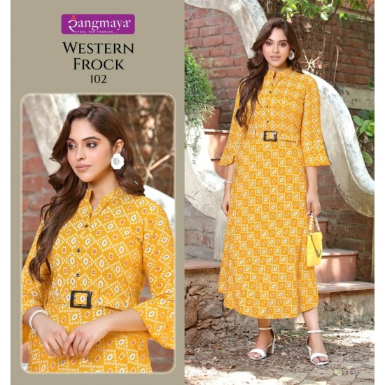 RANGMAYA KURTI WESTERN FROCK 