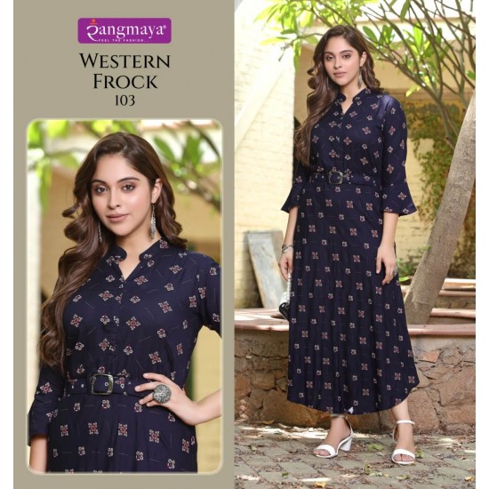 RANGMAYA KURTI WESTERN FROCK 