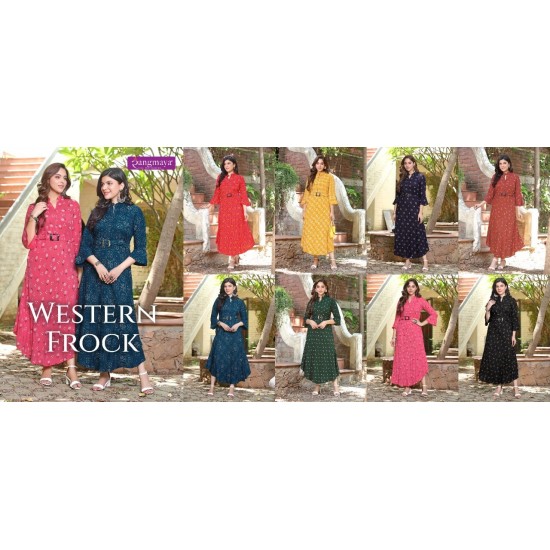 RANGMAYA KURTI WESTERN FROCK 