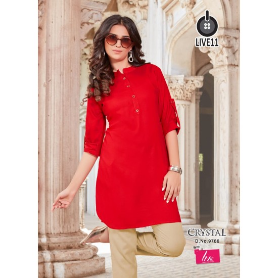 live 11 kurti  Crystal