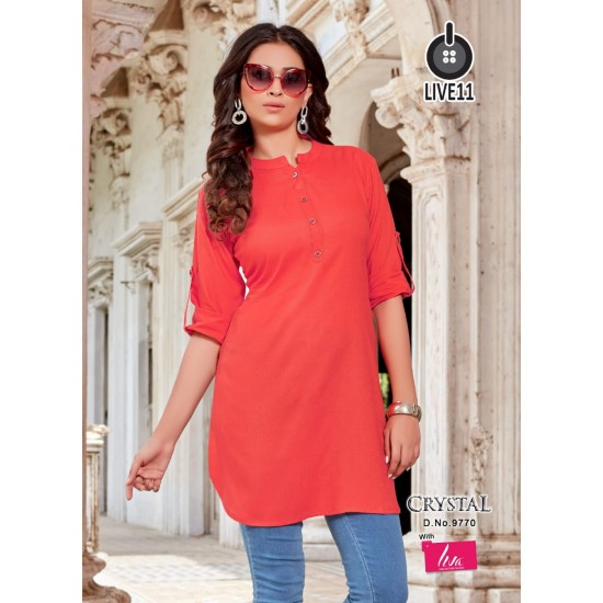 live 11 kurti  Crystal