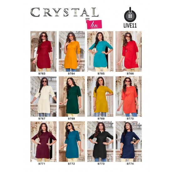 live 11 kurti  Crystal