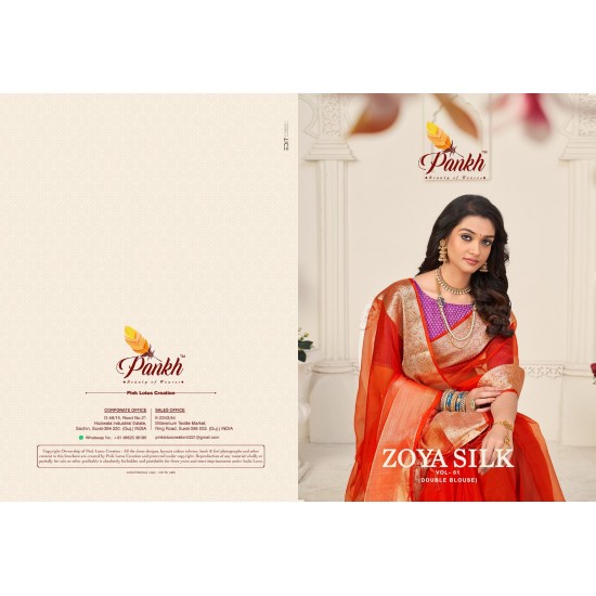 Pankh sarees Zoya silk