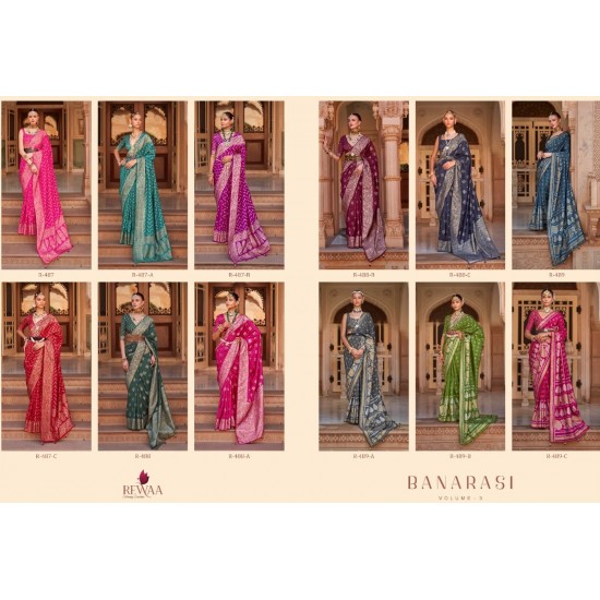 REWAA SAREES BANARASI VOL-3