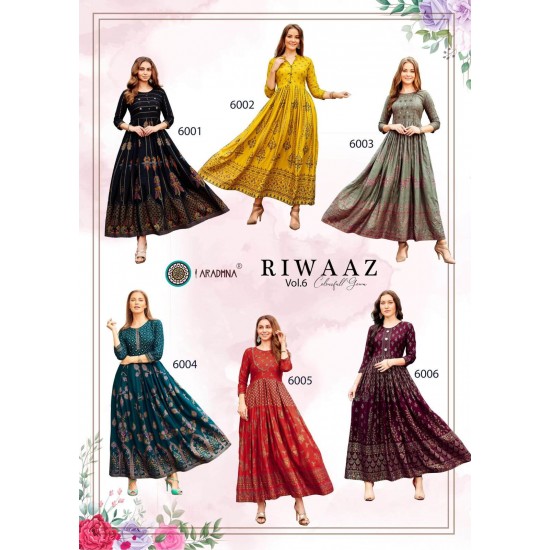 ARADHNA KURTI RIWAAZ VOL 6