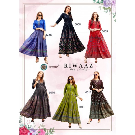 ARADHNA KURTI RIWAAZ VOL 6