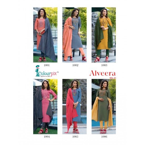 COLOURPIX KURTI ALVEERA VOL.1