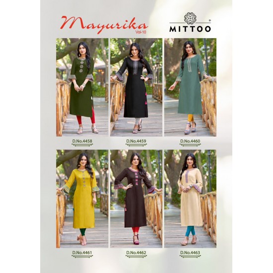 MITTOO KURTI Mayurika Vol 10