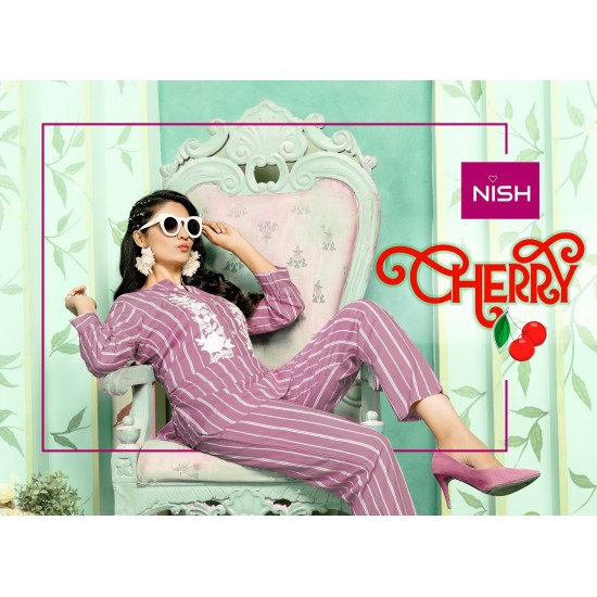 NISH KURTI CHERRY