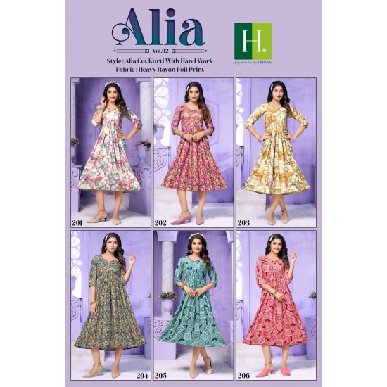 HIRWA KURTI ALIA VOL 2