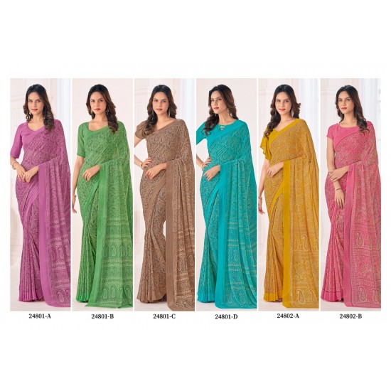 RUCHI SAREES RAGAA GEORGETTE VOL-6