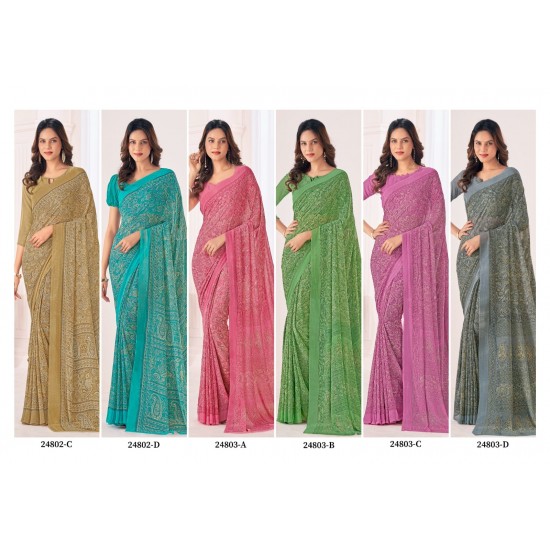 RUCHI SAREES RAGAA GEORGETTE VOL-6