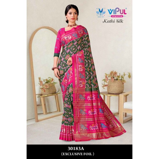 VIPUL SAREES KATHI SILK