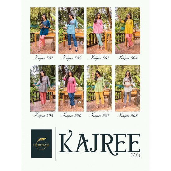 HERITAGE KURTI KAJREE VOL-5