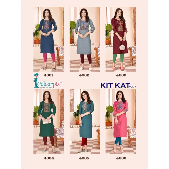 COLOURPIX KURTI  kit kat vol 4