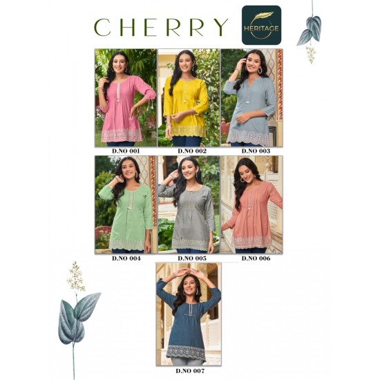 HERITAGE KURTI CHERRY