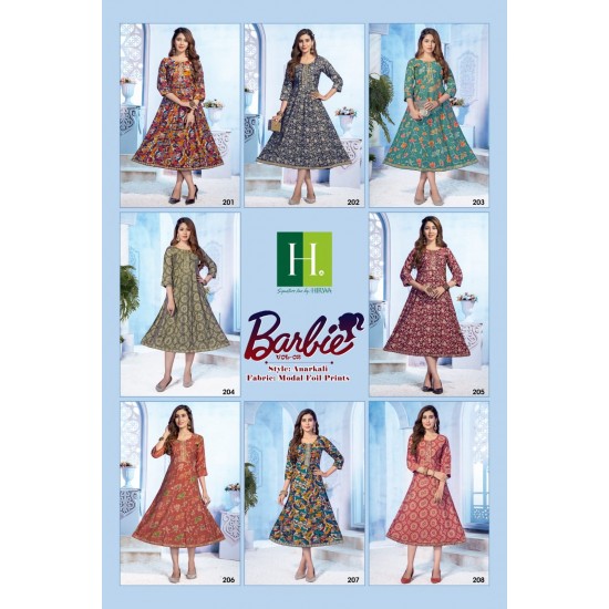 HIRWA KURTI Barbie vol 2