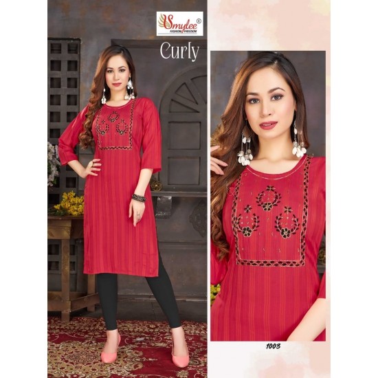 SMYLEE KURTI CURLY