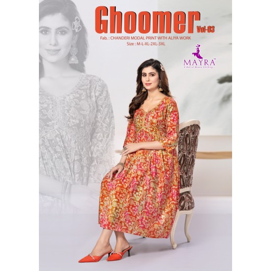 MAYRA KURTI GHOOMER VOL 3