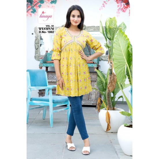 HINAYA KURTI RESHAM vol-3