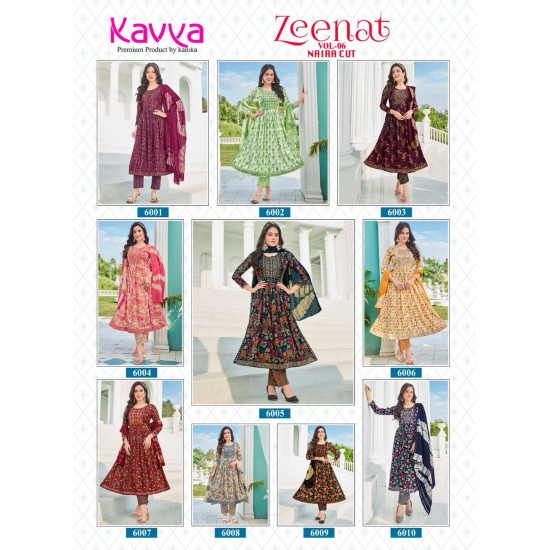 KAVYA KURTI ZEENAT VOL 6