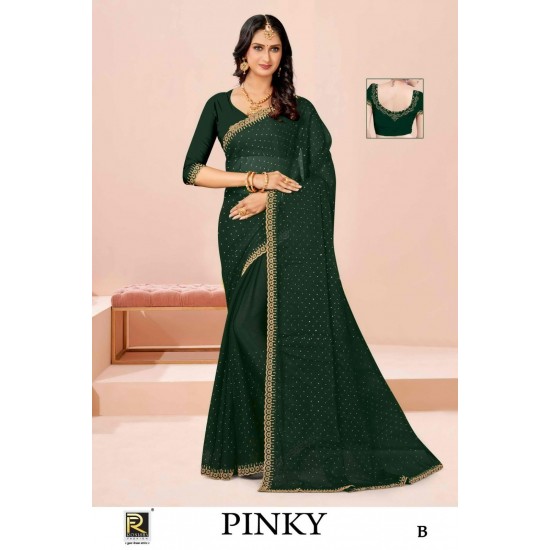 RONISA SAREES PINKY