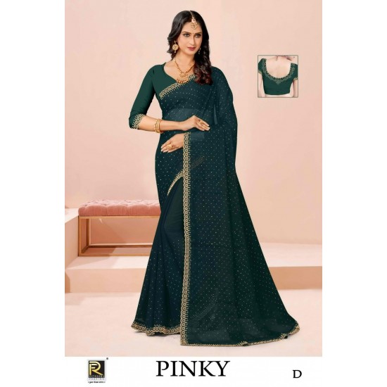 RONISA SAREES PINKY