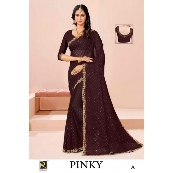 RONISA SAREES PINKY