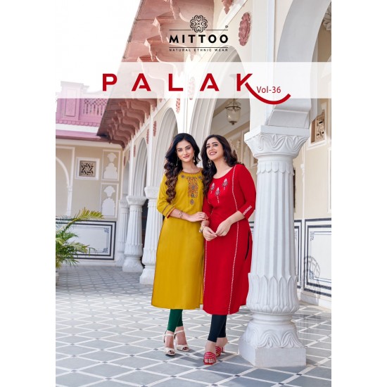 MITTOO KURTI Palak Vol 36