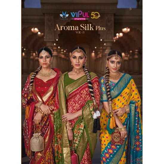 VIPUL SAREES AROMA SILK PLUS VOL-3