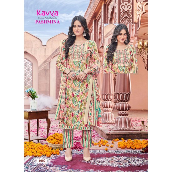 KAVYA KURTI PASHMINA VOL 4