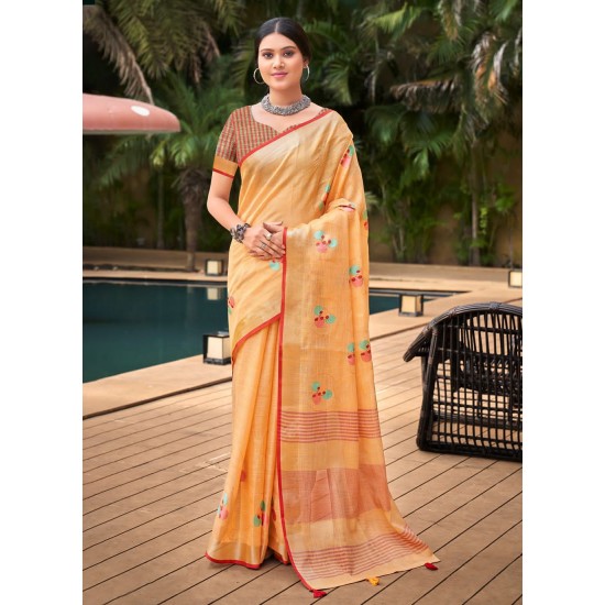 SANGAM SAREES LINEN FASHION