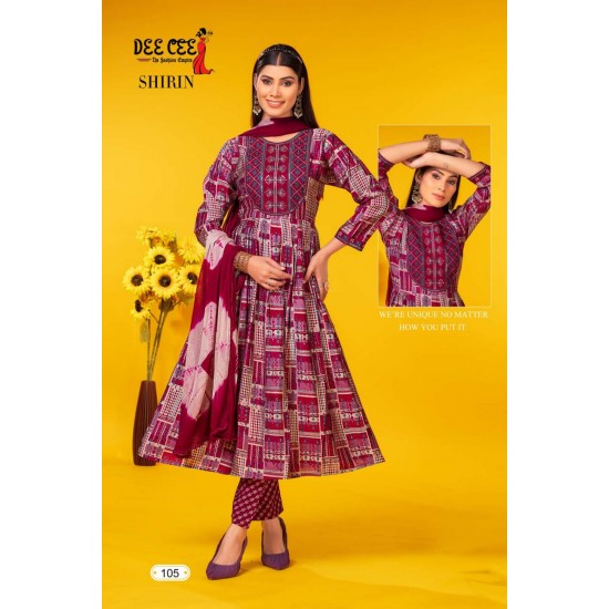 DEE CEE KURTI SHIRIN 3XL TO 5XL