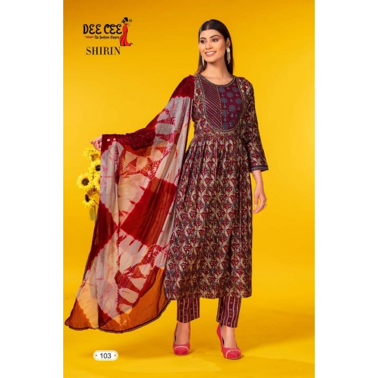 DEE CEE KURTI SHIRIN 3XL TO 5XL