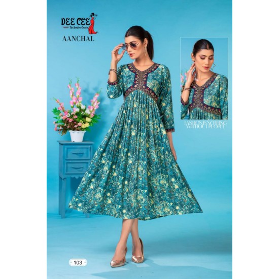 DEE CEE KURTI AANCHAL 3XL 4XL