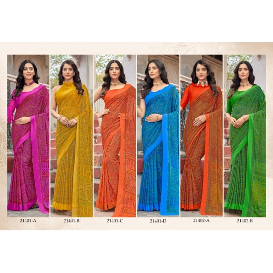 RUCHI SAREES Star Chiffon 95 