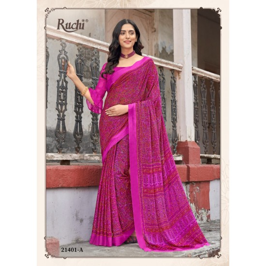 RUCHI SAREES Star Chiffon 95 