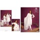 Isavasyam kurti White Handwok