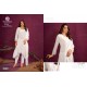 Isavasyam kurti White Handwok