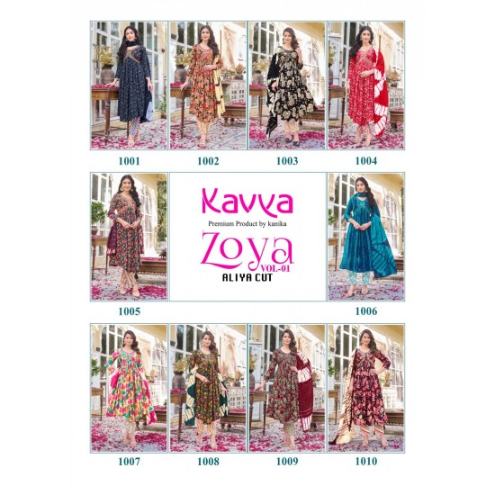 KAVYA KURTI ZOYA VOL 1 