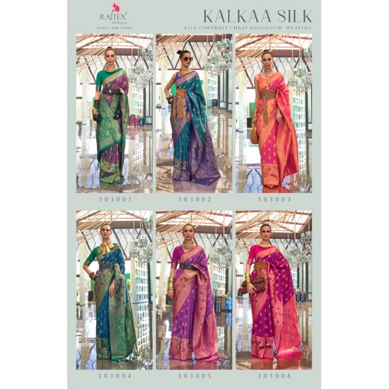 RAJTEX SAREES KALKAA SILK