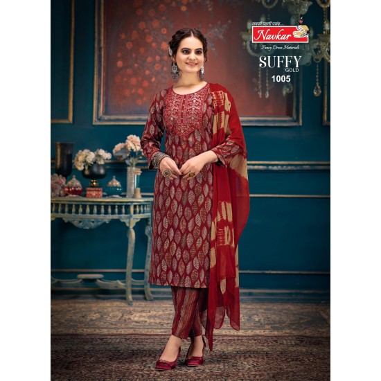 NAVKAR KURTI SUFFY GOLD VOL 1