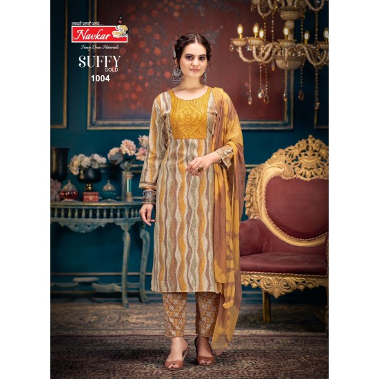 NAVKAR KURTI SUFFY GOLD VOL 1