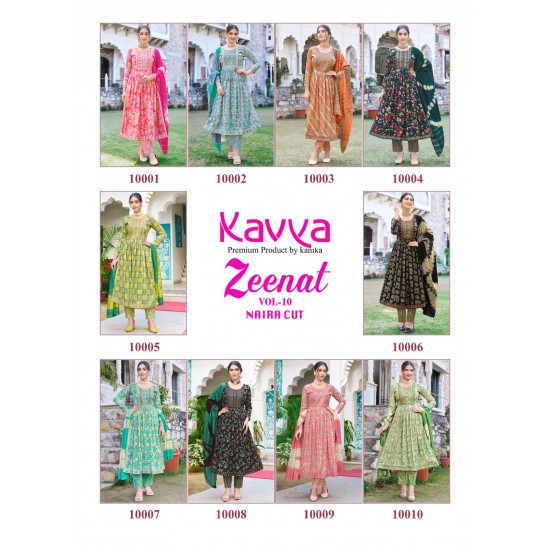 KAVYA KURTI ZEENAT VOL 10