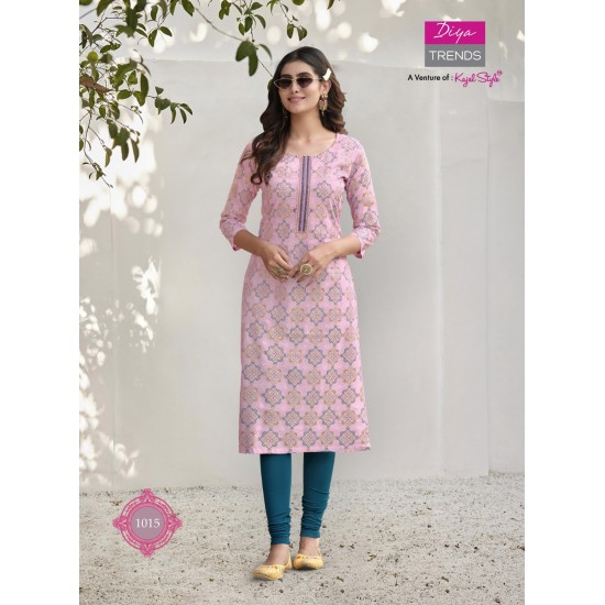 DIYA TRENDS Streight kurti