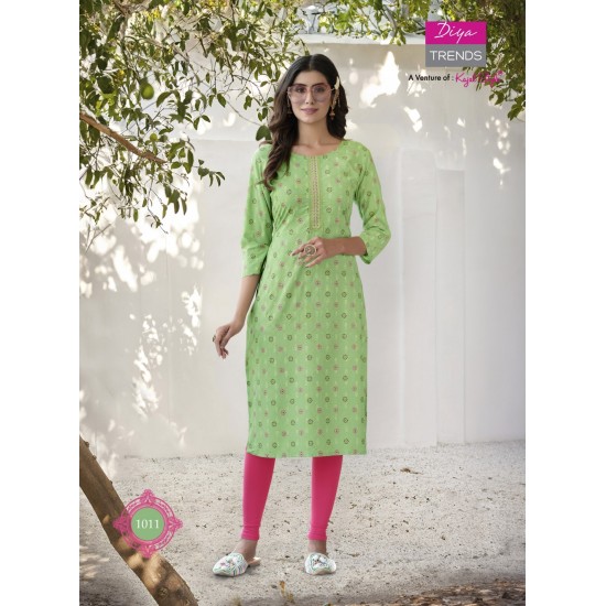 DIYA TRENDS Streight kurti