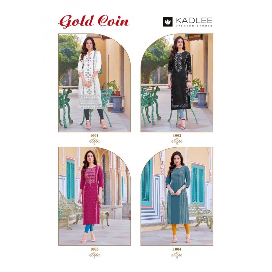 KADLEE KURTI Gold Coin