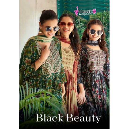 MYSTIC 9 KURTI BLACK BEAUTY